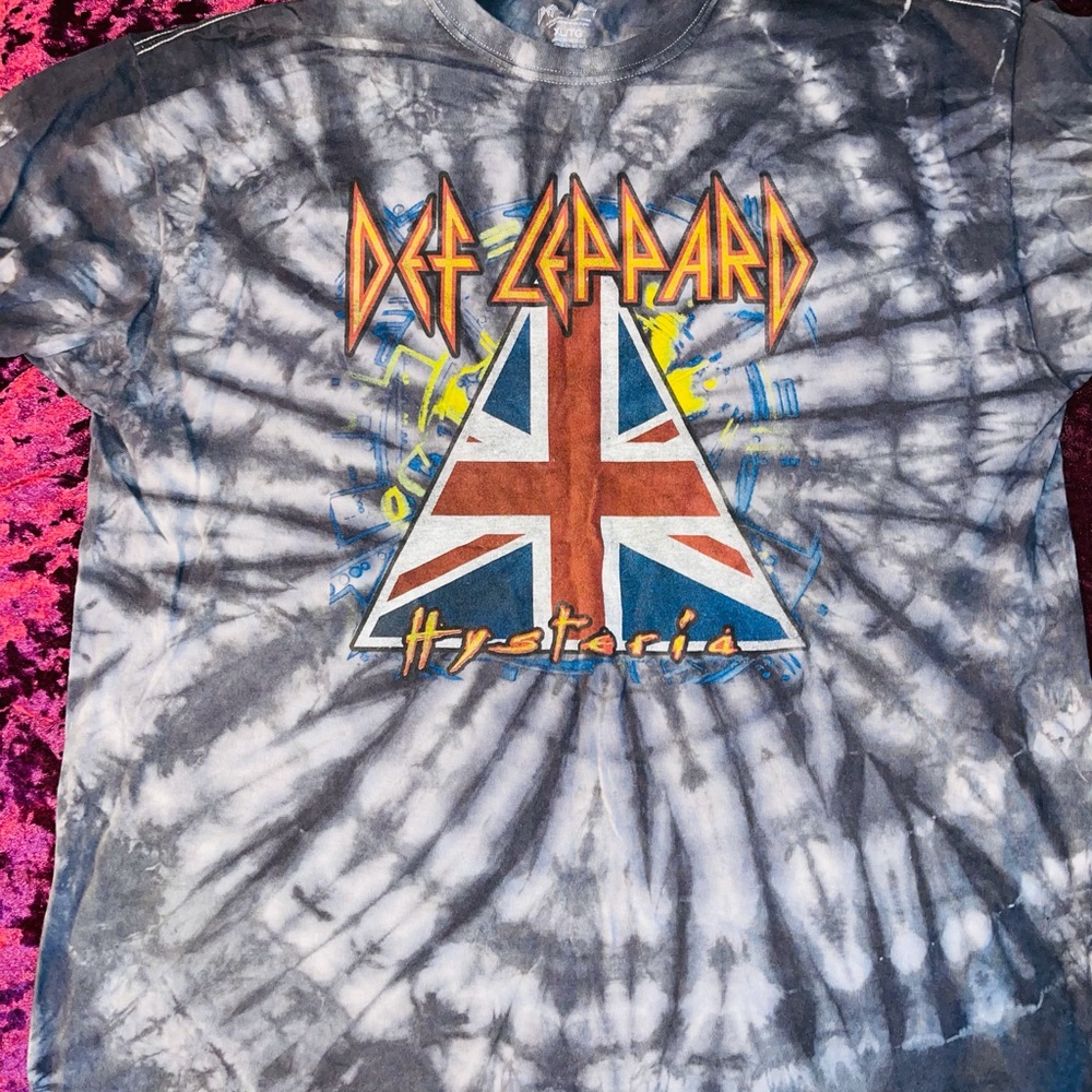 Def Leppard Tie Dye Tee Size XL
